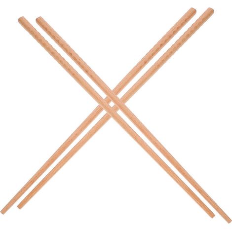Paar Lange, Multifunktionale Holzstäbchen Zum Braten Von Nudeln, Aufwärmen Von Speisen Und Als Warmes Besteck Für Zuhause Und Restaurants (33 Cm) – 33 Cm