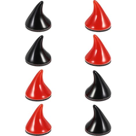 Set Mit 8 Lustigen, Gruseligen Hörnern Für Helme, Autos Und Helmdekorationen – 2,7 X 2,5 Cm
