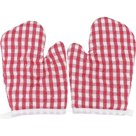 Set Mit 2 Isolierten Und Hitzebeständigen Küchenhandschuhen Für Kinder, Geeignet Für Mikrowellen Und Zum Backen.