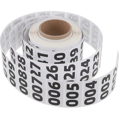 Rolle Runde, Nummerierte Aufkleber Für Lagerorganisation Und Inventur – Nummerierte Klebeetiketten – 4,00 X 2,00 X 2,00 Cm