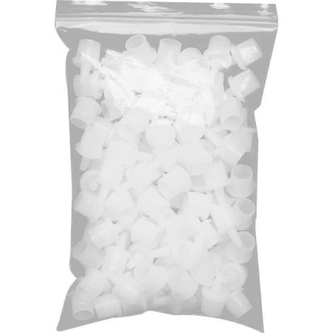 100 Ersatzspitzen Für Wimpernkleber, Inklusive Applikator. – 2,00 X 1,00 X 1,00 Cm – Weiß