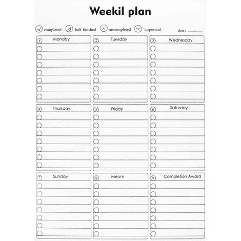 Magnetische, Abwischbare Memotafel, Praktisches Planungsinstrument (1 Stück), Zur Befestigung Am Kühlschrank. – 42,5 X 30 Cm