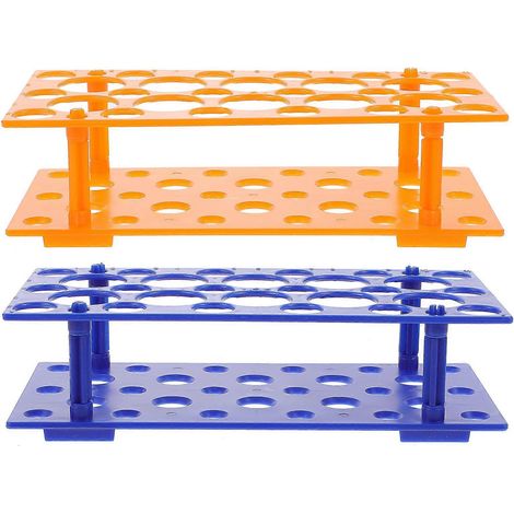 Set Mit 2 Reagenzglasgestellen, Zentrifugenröhrchenhaltern, Abnehmbarem Gestell, Laborbedarf (farbe Zufällig) – 21,00 X 10,00 X 3,00 Cm