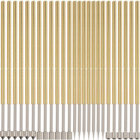 40 Federbelastete Speerspitzen-prüfspitzen Für Die Leiterplattenindustrie – 3,5 X 0,01 Cm – Gold