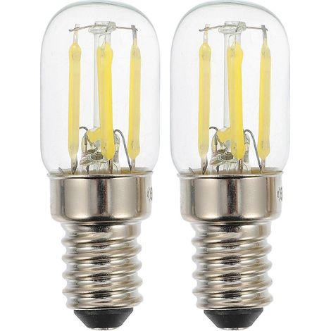 2er-pack Dimmbare E14-led-ersatzlampen Für Kühlschränke – 5,5 X 2 X 2 Cm – Wie Abgebildet