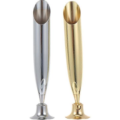 Set Mit 2 Stifthaltern Aus Edelstahl, Einfacher Stiftständer, Schreibtisch-stifthalter, Stiftzubehör – 8,00 X 1,80 X 1,10 Cm