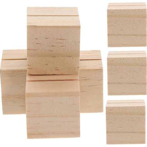 Set Mit 10 Holz-fotoständern Für Hochzeitsfotos, Tischaufsteller Und Fotozubehör – 3 X 3 X 3 Cm