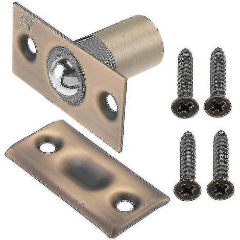 Unsichtbares, Federbelastetes Türschloss Für Holzschränke Mit Perlen, Kugelriegel Und Touch-türverriegelung (grüne Bronze)