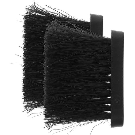 Set Mit 2 Ersatzbürstenköpfen Für Die Kaminreinigung, Ersatzbürsten Für Die Kaminreinigung, Kaminreinigungszubehör – 11,20 X 9,50 X 3,00 Cm – Schwarz