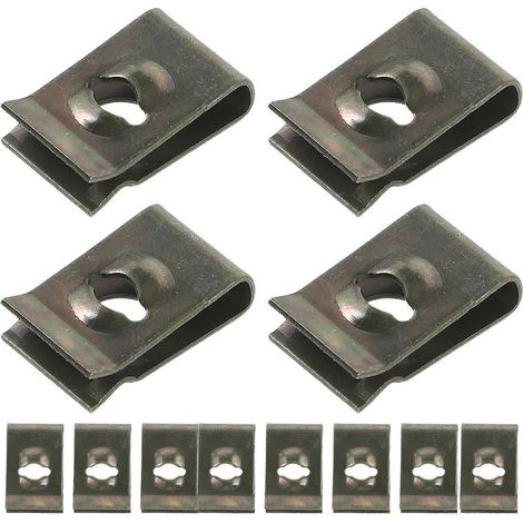 50 U-förmige Stoßstangenbefestigungen, Universelle Stoßstangen-montageclips – 1,50 X 1,00 X 0,30 Cm