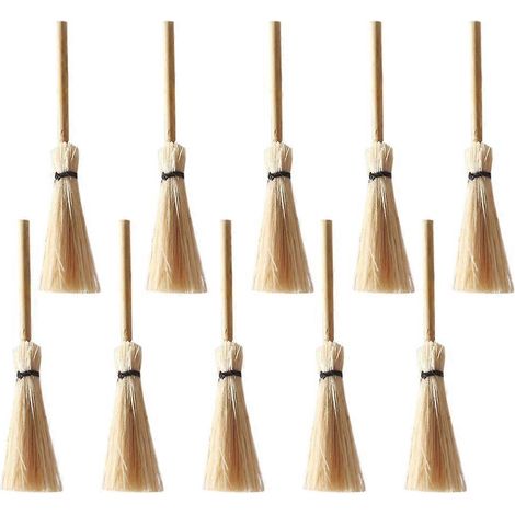 12 Mini-dekoartikel Für Zuhause, Mini-dekobesen, Spielzeug Für Kinder – 9,5 X 1,5 X 1,5 Cm