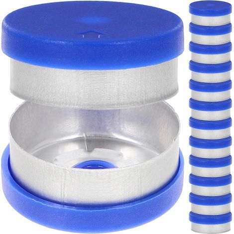 Packung Mit 240 Praktischen Glasflaschen Mit Aluminiumkappen Und Robusten Verschlüssen – 2 X 2 Cm – Farbe Zufällig
