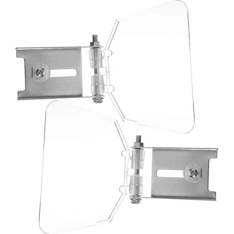 Set Mit 2 Augenschutzbrillen Aus Edelstahl Für Tischschleifmaschinen. – 17,00 X 13,50 X 1,80 Cm – Transparent, Farbe 1