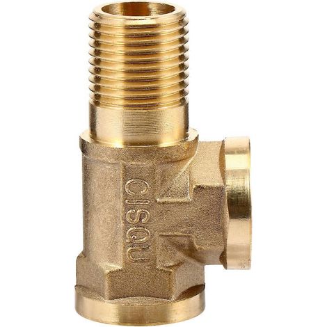 Messing-rohrverbinder, T-stück Mit Innen- Und Außengewinde – 6 X 3,5 Cm – Gold