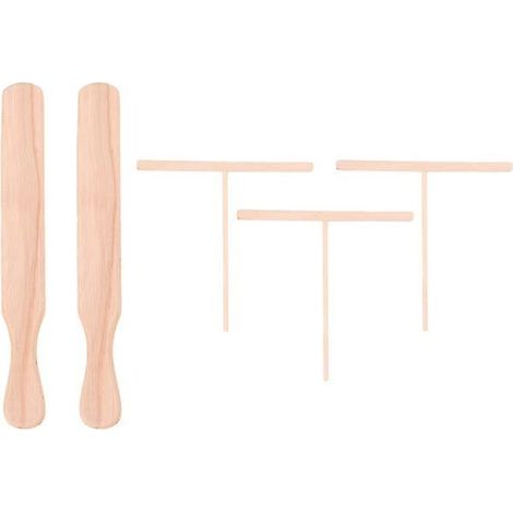 5-teiliges Holzset Inklusive Pfannenwender Und Crêpereibe