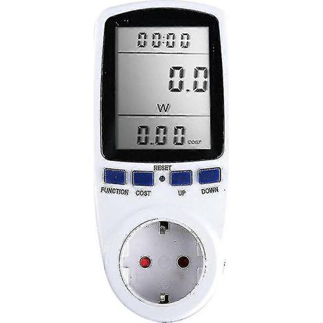 Digitales Lcd-energiemessgerät, Wattmeter, Überwachungsgerät, Elektrische Leistungsmessung (wattstunden), Leistungsanalysator (kwh) (größe: Europäischer Stecker)