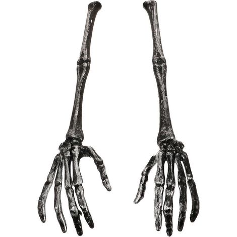 Set Mit 2 Kreativen Halloween-salatlöffeln In Form Eines Totenkopfs Und Einer Kralle – 30,00 X 6,50 X 2,80 Cm