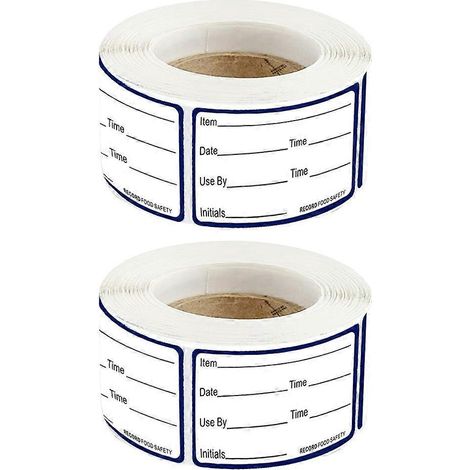 Rollen Beschreibbare, Selbstklebende Etiketten Für Die Lebensmittelaufbewahrung (datum, Datum) – 6 X 3 Cm
