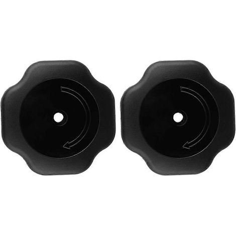 Set Mit 2 Ersatz-topfdeckelknöpfen, Griffen Für Schnellkochtopfdeckel, 19 Mm – 8,00 X 8,00 X 3,80 Cm – Schwarz