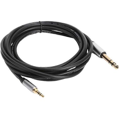 1,5 M Langes Audiokabel (3,5 Auf 6,5 Mm) Für Mischpult, Mikrofon, Telefon Oder Computer. Stecker/stecker. 0,7 X 0,7 X 150 Cm