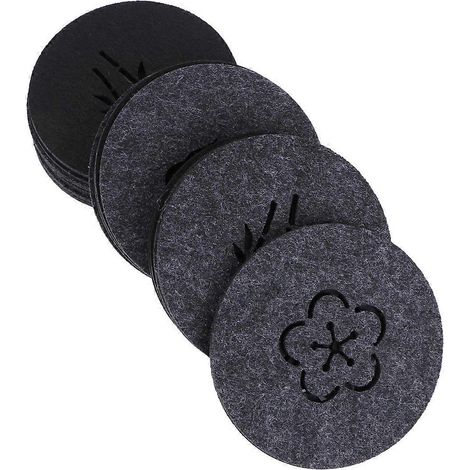 Set Mit 20 Wasserabsorbierenden Filzuntersetzern Mit Durchbrochenem Muster, Rutschfest, Im Retro-stil, Zum Schutz Von Tischen Zu Hause Und Im Büro (verschiedene Designs).