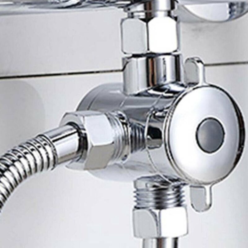 T-adapter, 3-wege-umstellventil Für Badewanne, Toilette, Bidet, Duschkopf.