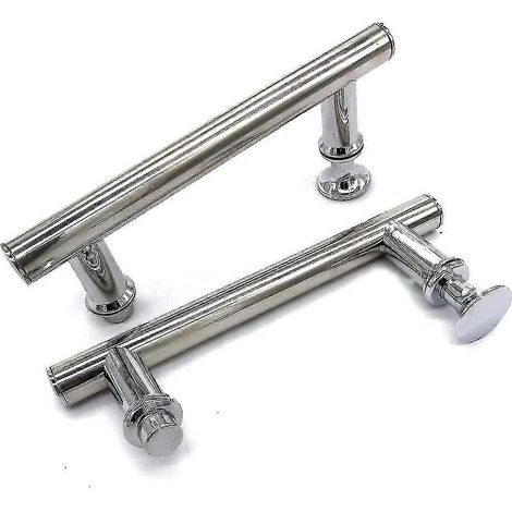 145 Mm (14,5 Cm) Verchromter Abs-duschtürgriff, 2-teiliger Lochabstand