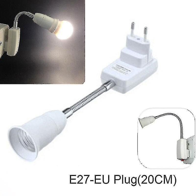 E27 Eu-steckeradapter Mit Ein-/ausschalter Für Multidirektionale Glühbirnen