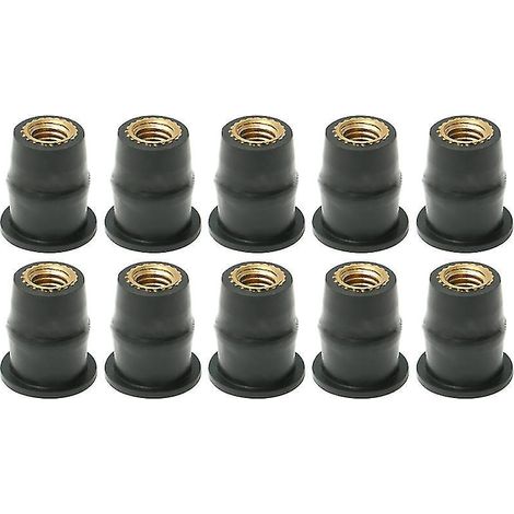 10 Gumminietmuttern