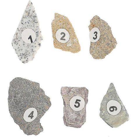 Satz Mineralgesteinsproben