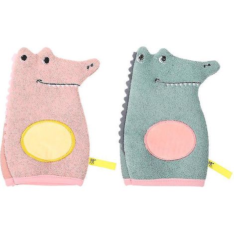 2 Badehandschuhe Mit Cartoon-muster