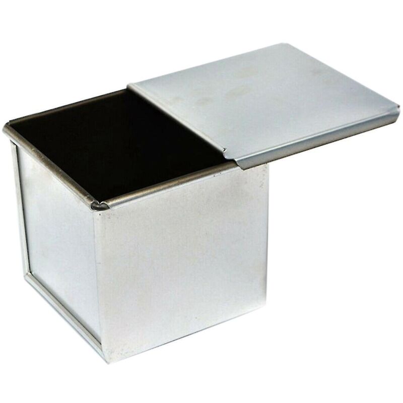 Brotbackform Aus Aluminiumlegierung Für Toast Und Brot, Mit Antihaftbeschichtetem Deckel – 6 X 6 X 6 Cm