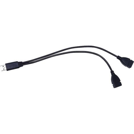 Usb-splitterkabel, Y-förmiges Usb 2.0-splitter-ladekabel (1 Stecker Auf 2 Buchsen)