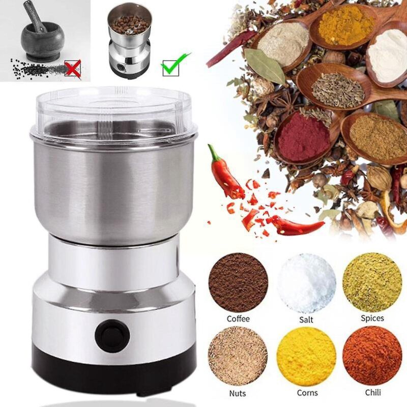 Elektrische Kaffeemühle (150 W) Zum Kochen, Mahlen Von Getreide, Kaffeebohnen, Nüssen Und Gewürzen. Multifunktionsgerät F0e0eu