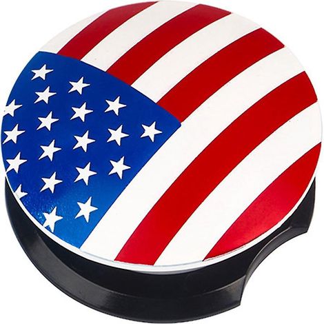 Abdeckung Für Den Ein-tasten-startknopf Mit Emblem Und Aufkleber Mit Amerikanischer Flagge Zur Automatischen Motorabschaltung