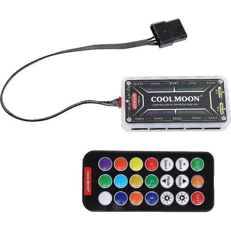 Coolmoon Rgb Led Smart-farbcontroller Mit Fernbedienung, Dc12v 5a