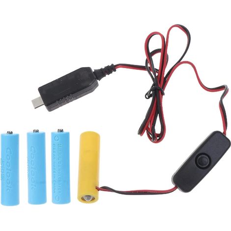 6v Usb-c-netzteil Für Aa-batterien (ersetzt 4 Aa-batterien) Mit Schalter