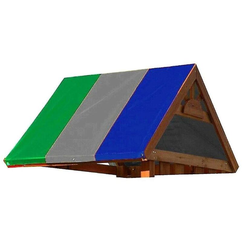 Abdeckung Für Rutsche Und Spielhaus, Sonnensegel, Spielschutz, Ersatzabdeckung Für Spielplätze, Sonnenschutz Für Kinder, Grün, Grau, Blau