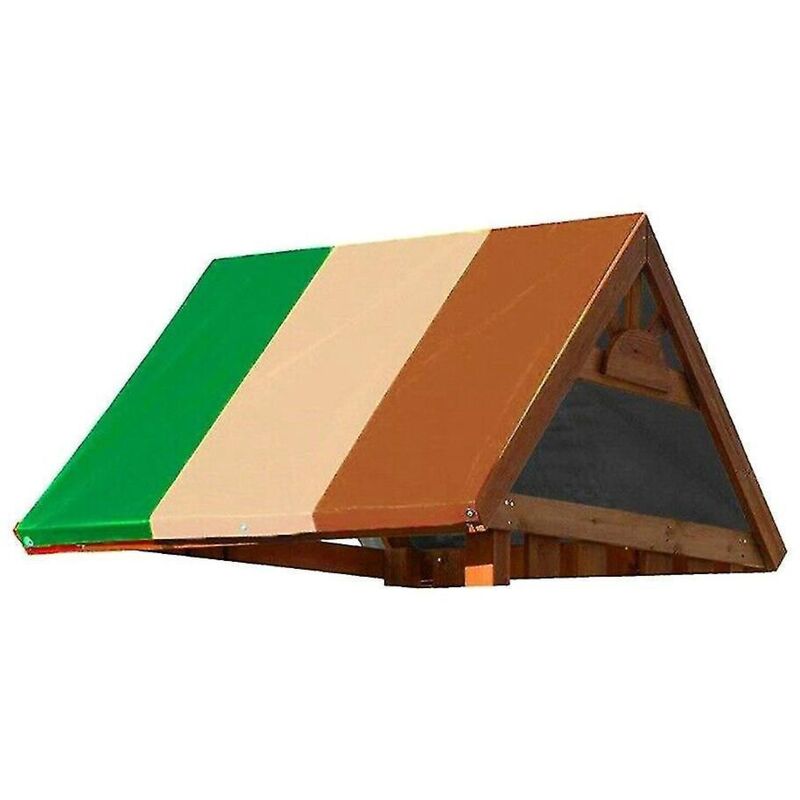 Spielhausüberdachung Mit Rutsche, Markisen, Spielunterständen, Ersatzplanen Für Kinder, Grün, Beige, Kaffee