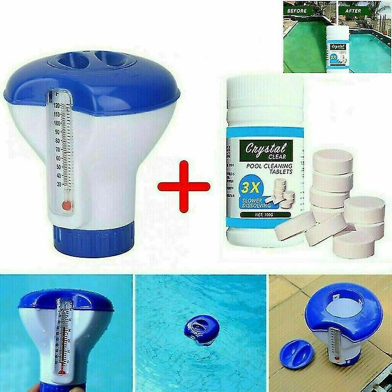 100-g-tabletten Zur Poolreinigung, Schwimmender Chlorspender Für Whirlpools Und Jacuzzis. Nur Tablette (100 G).