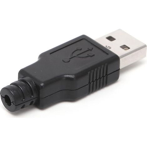 10 Diy-kits Mit 4-poligen Usb 2.0 Typ A Steckern (männlich) Und Kunststoffgehäuse
