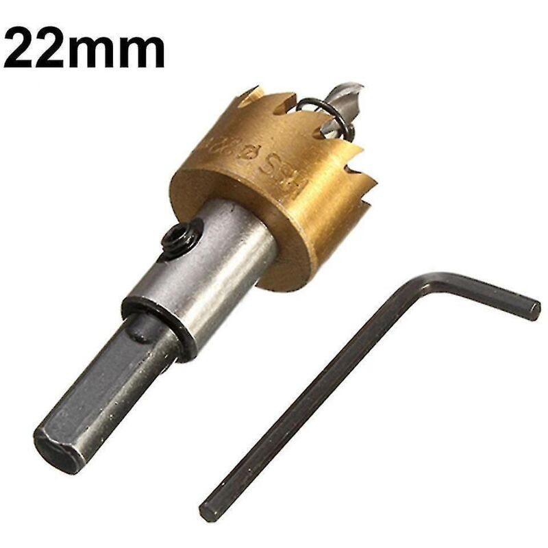 Hss-bohrer 16–60 Mm, Lochsäge Für Metall, Stahl, Holz Und Legierungen – 22 Mm