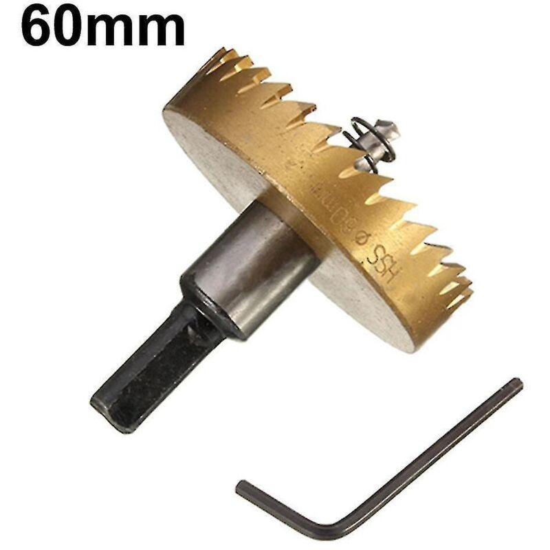 Hss-bohrer 16–60 Mm, Lochsäge Für Metall, Stahl, Holz Und Legierungen – 60 Mm