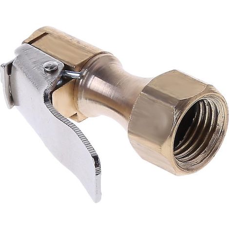 Automatisches, Rechtsverriegelndes Aufblasventil Mit Klemme Für Reifen, Manometer Und Kompressor (8 Mm)