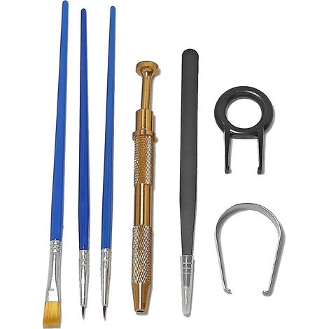 8-teiliges Set Mit Pinzette Für Mechanische Tastaturen, Schmierwerkzeug, Bürste, Stiftabzieher Und Schalterabzieher