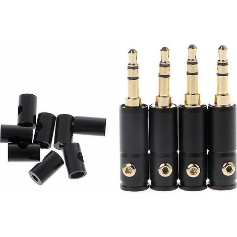 4 Sätze Vergoldeter 3,5-mm-stereo-miniklinkenstecker (männlich) Mit Lötadapter