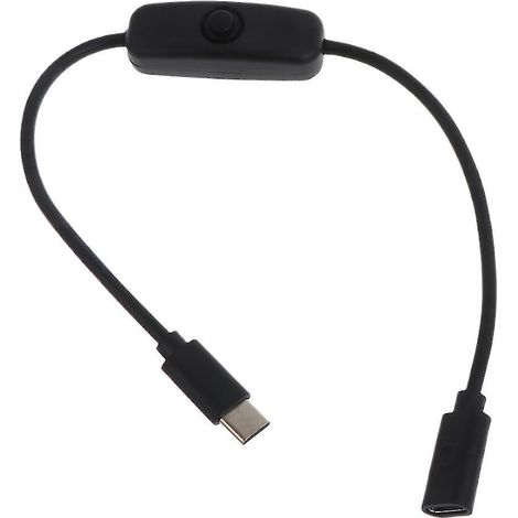 Stromkabel Für Raspberry Pi 4b, Usb Typ-c Stecker Auf Buchse