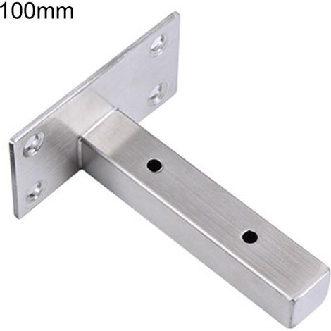 Robuste, T-förmige Wandhalterung Aus Edelstahl, 1 Stück, Für Wandregale, Platzsparend. – 100 Mm