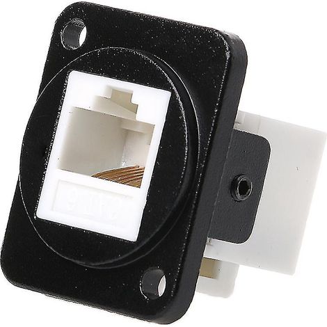 Rj45-netzwerkanschluss, Metall-d-panel-montagebuchse, Cat5e/cat6
