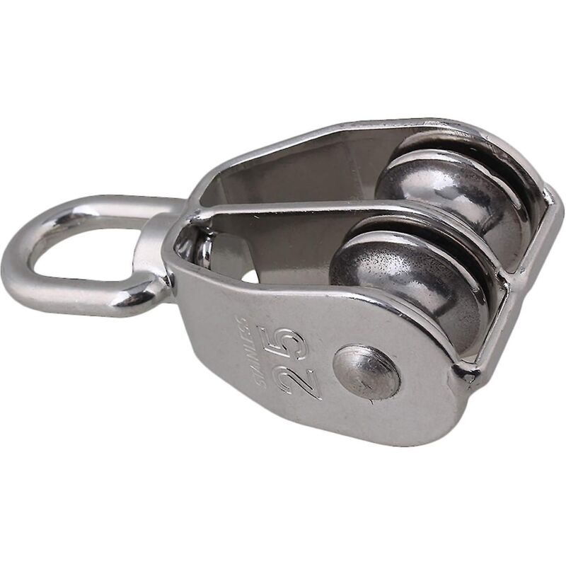 Doppelte Schwenkrolle (2 Stück) Aus Edelstahl 304 (20 Mm - 25 Mm)